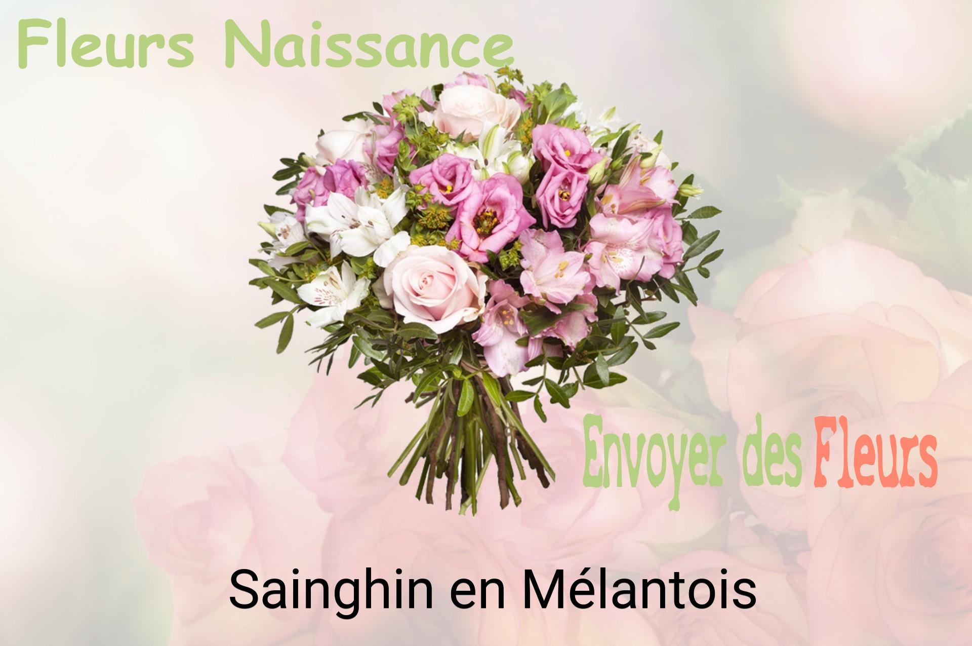 Bouquet de fleurs de naissance livré à Sainghin-en-Mélantois