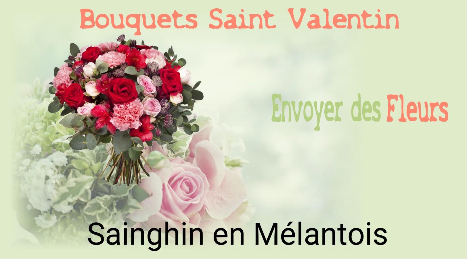 Roses de Saint-Valentin livrées à Sainghin-en-Mélantois